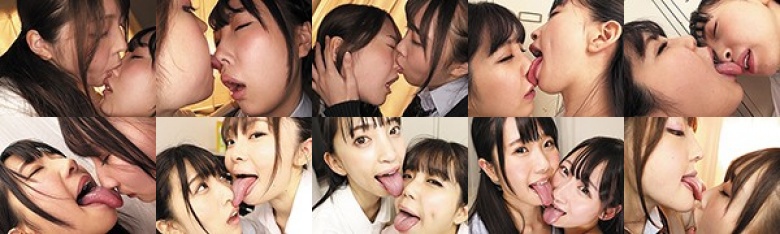 鼻を舐めるレズキス:サンプル画像